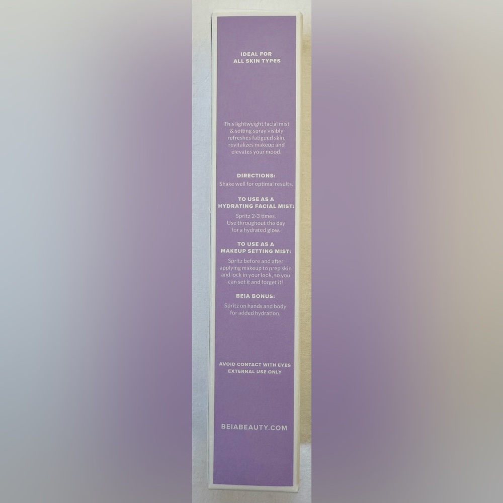 Beia Daily Hydrating & Setting Mist | 1.7 oz Full Size NEW - Picture 4 of 5